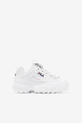 Kids Big Kids (3.5-7) | FILA Kids' Disruptor 2 111 WHITE / PEACOAT / RED