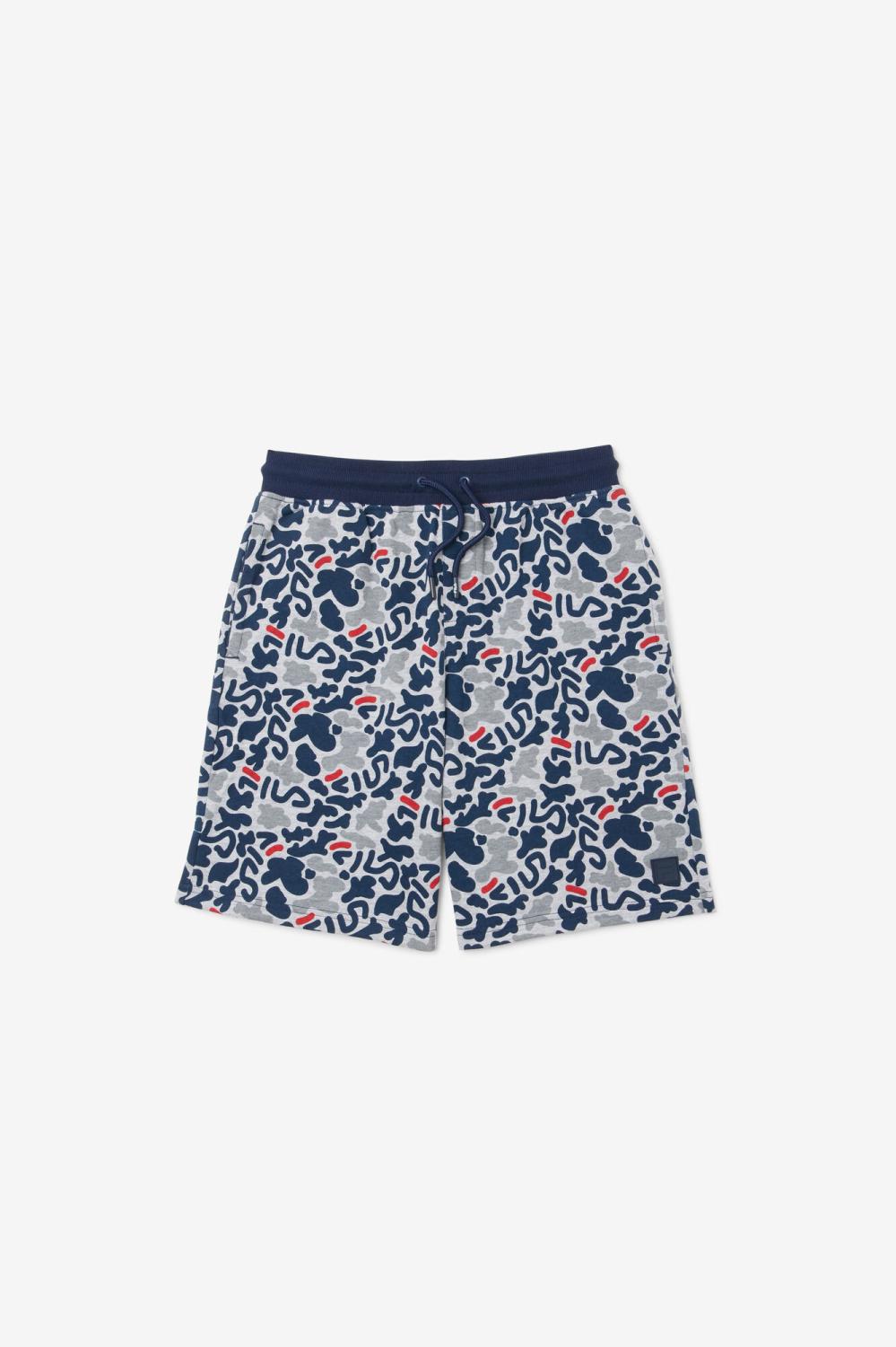 Kids Bottoms | FILA Kids' Disruptor Camo Print Short 075 GREY HEATHER