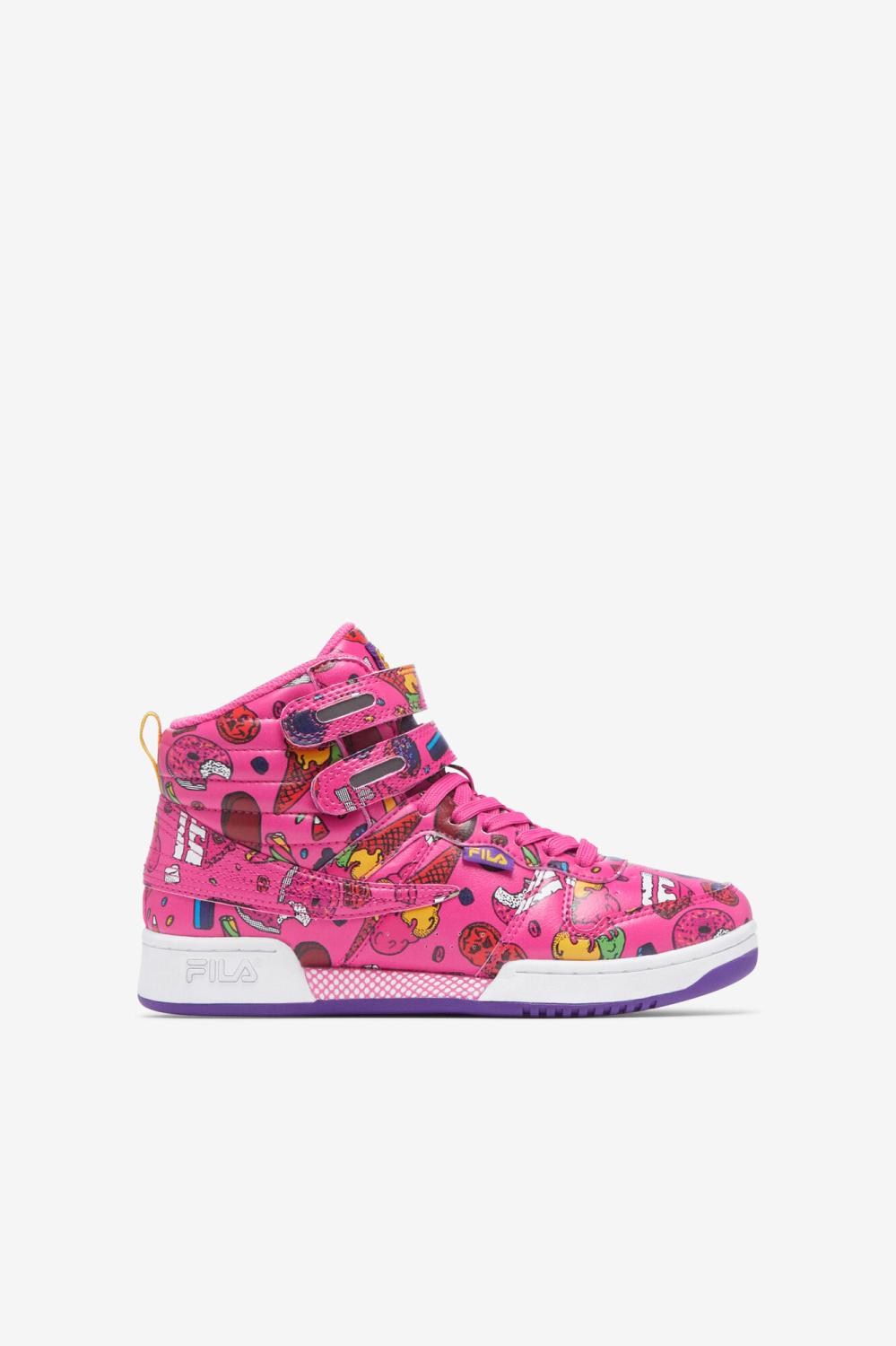 Kids Little Kids (10.5-3) | FILA Little Kids' F-14 694 SUGAR PLUM / ELECTRIC PURPLE / LEMON