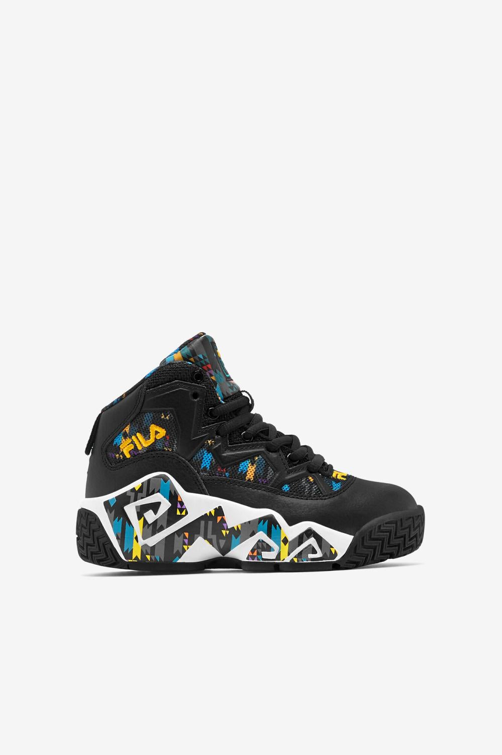Kids Little Kids (10.5-3) | FILA Little Kids' MB 014 BLACK / JUNE BUG / SAFFRON