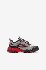 Kids Little Kids (10.5-3) | FILA Little Kids' Oakmont TR 053 METALLIC SILVER / BLACK / FILA RED