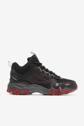 Men Boots | FILA Men's Oakmont Tr Mid 023 BLACK / BLACK / FILA RED
