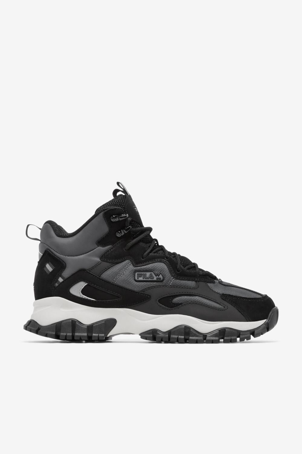 Men Boots | FILA Men's Ray Tracer Tr 2 Mid 060 DARK SHADOW / BLACK / SILVER GRAY