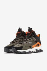 Men Boots | FILA Men's Ray Tracer TR 2 Mid 302 TARMAC / BLACK / SHOCKING ORANGE