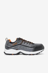 Men Composite Toe Shoes | FILA Men's Memory All Terrain Peak Composite Toe Shoe 054 CASTLEROCK / BLACK / VIBRANT ORANGE