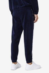 Men Pants & Shorts | FILA Lewis Velour Pant 410 NAVY / WHITE