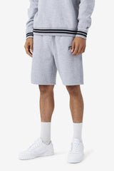 Men Pants & Shorts | FILA Logan Short 064 LIGHT GREY MARL / BLUE SPRUCE