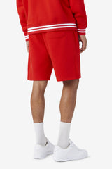 Men Pants & Shorts | FILA Logan Short 625 FIERY RED / GARDENIA