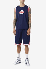 Men Pants & Shorts | FILA Ovi Basketball Short 410 FILA NAVY / FILA RED / WHITE