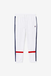 Men Pants & Shorts | FILA Ravid Velour Pant 100 WHITE / FILA NAVY / FILA RED