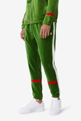 Men Pants & Shorts | FILA Ravid Velour Pant 341 FORMAL GARDEN / WHITE / FILA RED