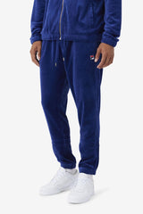 Men Pants & Shorts | FILA Ravid Velour Pant 919 BLUEPRINT