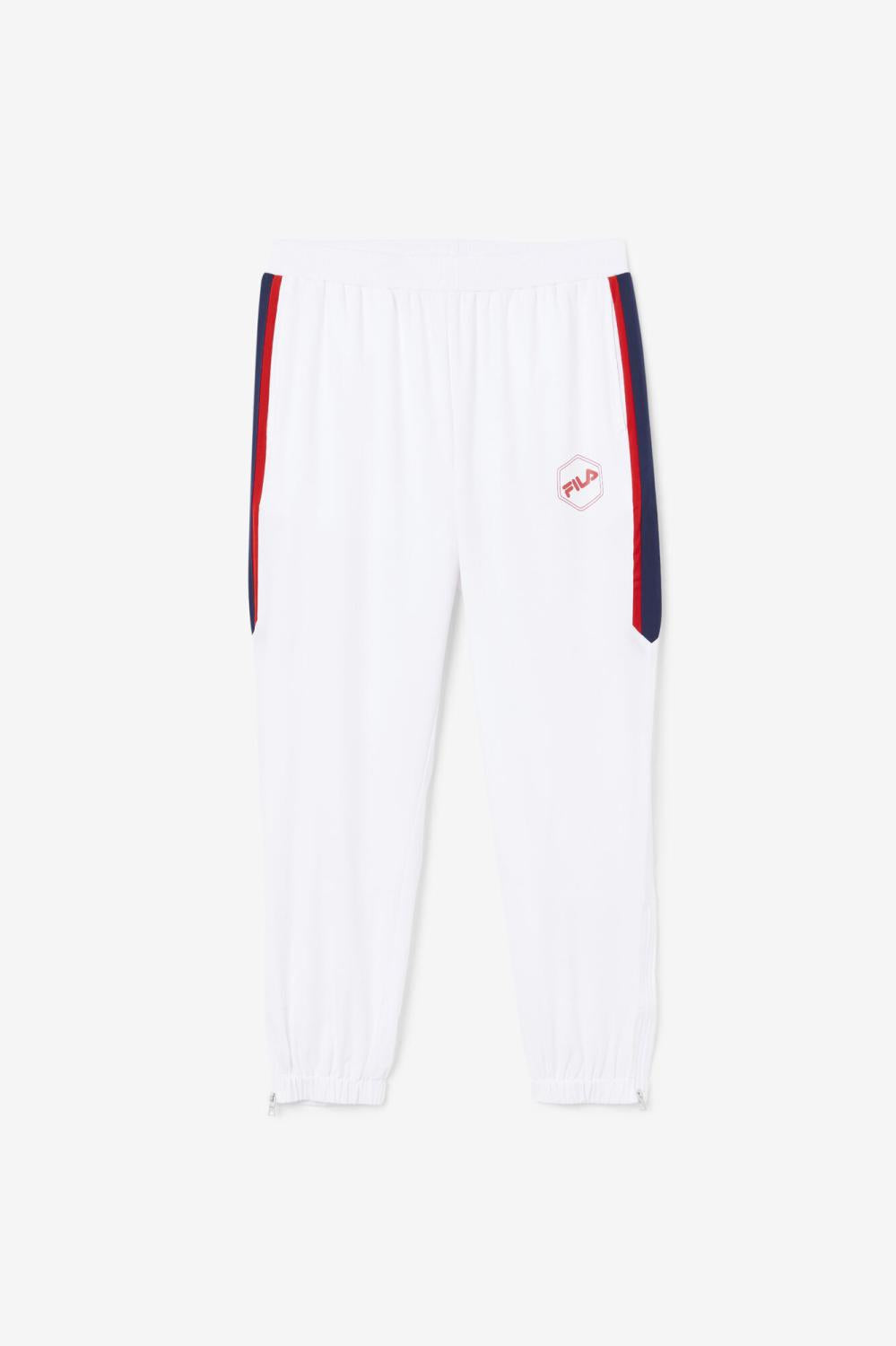 Men Pants & Shorts | FILA Sanz Windpant 100 WHITE / FILA NAVY / FILA RED