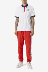 Men Polo & Rugby Shirts | FILA FILA X The Museum BB1 Polo 100 WHITE / PEACOAT / RED