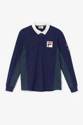 Men Polo & Rugby Shirts | FILA Filmore Rugby 410 FILA NAVY / DARK TEAL / EGRET