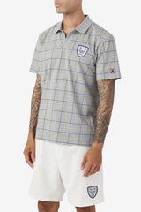 Men Polo & Rugby Shirts | FILA Mand Polo 042 MONUMENT / BLAZING YELLOW / JUNE BUG