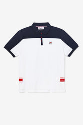 Men Polo & Rugby Shirts | FILA Mivvi Polo 100 WHITE / NAVY / RED