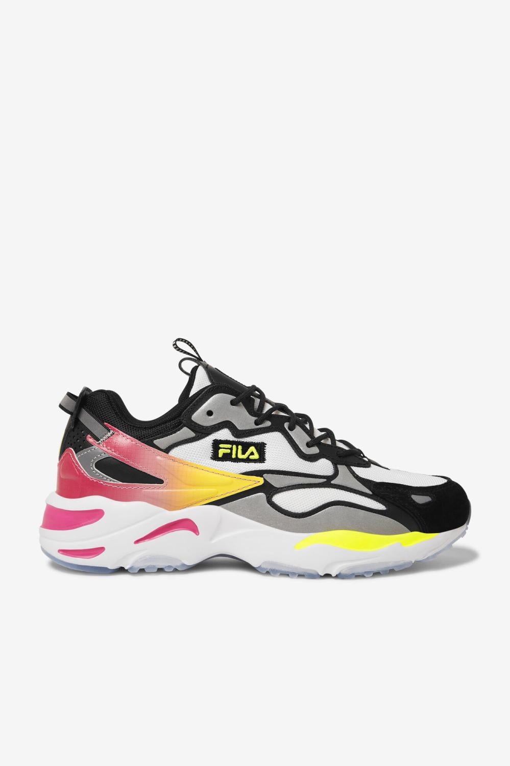 Men Ray Tracer | FILA Men's Ray Tracer Apex 115 WHITE / BLACK / SAFETY YELLOW