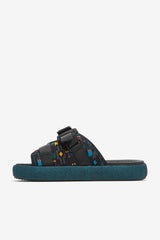 Men Sandals & Slides | FILA Men's Atlas Slide 041 BLACK / JUNE BUG / SAFFRON