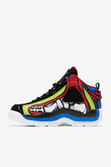 Men Sneakers | FILA Men's Grant Hill 2 Racing 048 BLACK / LIME PUNCH / PRINCE BLUE