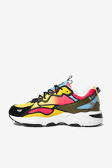 Men Sneakers | FILA Men's Ray Tracer Apex 020 BLACK / DEEP PINK / WHITE