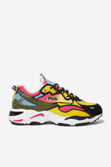 Men Sneakers | FILA Men's Ray Tracer Apex 020 BLACK / DEEP PINK / WHITE