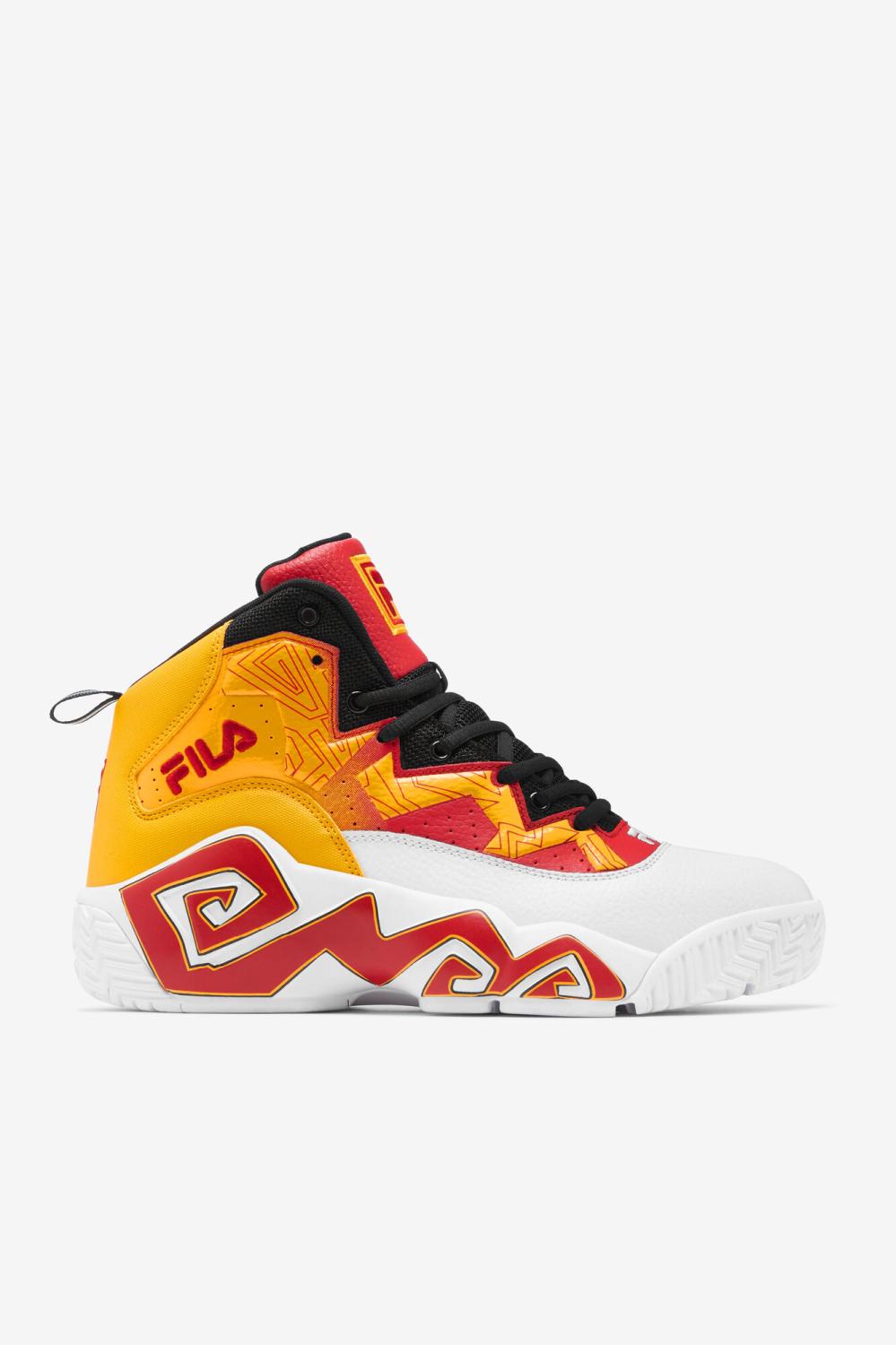 Men Sneakers & Lifestyle | FILA Men's MB 123 WHITE / GOLD FUSION / RED