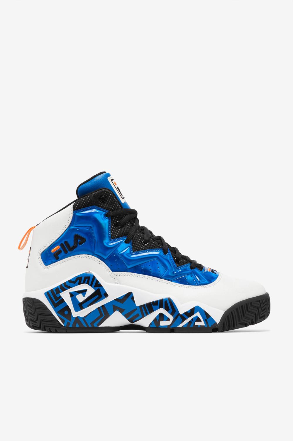 Men Sneakers & Lifestyle | FILA Men's MB Night Walk 132 WHISPER WHITE / PRINCESS BLUE / VIBRANT ORANGE