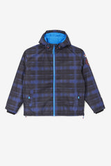 Men Sweaters & Outerwear | FILA Beta Puffer Jacket 003 BLUE SHADOW CHECK