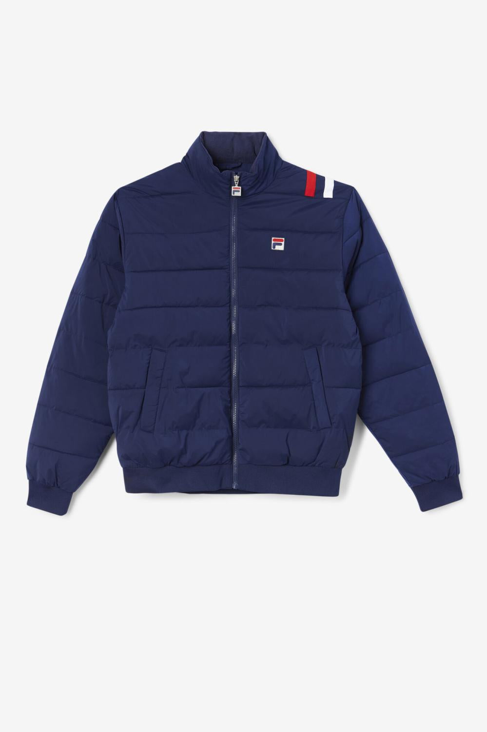 Men Sweaters & Outerwear | FILA Brody Puffer Jacket 410 FILA NAVY