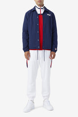 Men Sweaters & Outerwear | FILA Coaches Jacket 412 FILA NAVY