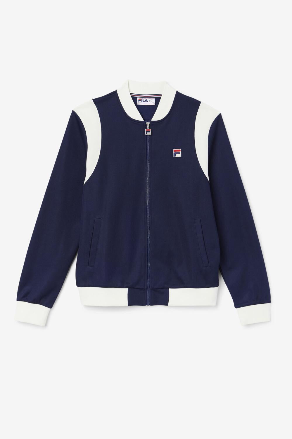 Men Sweaters & Outerwear | FILA Colton Bomber 410 FILA NAVY / EGRET