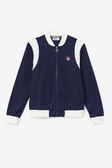 Men Sweaters & Outerwear | FILA Colton Bomber 410 FILA NAVY / EGRET