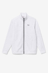 Men Sweaters & Outerwear | FILA Gonal Zip Jacket 078 BLEACHED MARL / BLACK