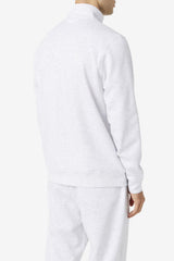 Men Sweaters & Outerwear | FILA Gonal Zip Jacket 078 BLEACHED MARL / BLACK