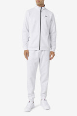 Men Sweaters & Outerwear | FILA Gonal Zip Jacket 078 BLEACHED MARL / BLACK