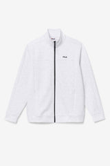 Men Sweaters & Outerwear | FILA Gonal Zip Jacket 078 BLEACHED MARL / BLACK