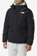 Men Sweaters & Outerwear | FILA Otler Puffer Jacket 001 BLACK