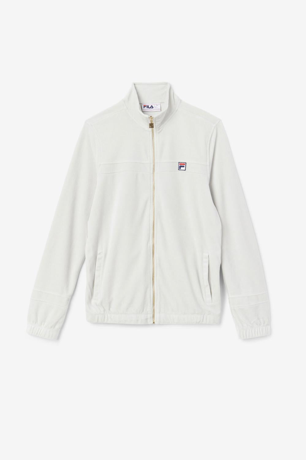 Men Sweaters & Outerwear | FILA Ravid Velour Jacket 041 DAWN BLUE