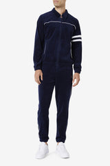 Men Sweaters & Outerwear | FILA Verdy Velour Jacket 410 NAVY / WHITE