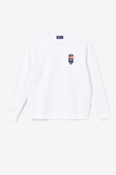 Men Sweatshirts & Hoodies | FILA 2Pac Fleece Patch Crew 100 WHITE