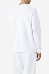 Men Sweatshirts & Hoodies | FILA 2Pac Fleece Patch Crew 100 WHITE