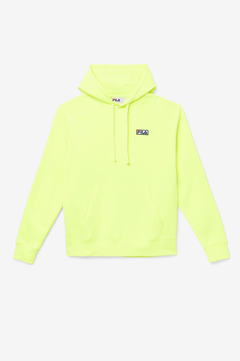 Men Sweatshirts & Hoodies | FILA Algot Hoodie 735 SAFETY YELLOW / BLACK