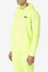 Men Sweatshirts & Hoodies | FILA Algot Hoodie 735 SAFETY YELLOW / BLACK