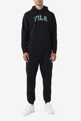 Men Sweatshirts & Hoodies | FILA Brook Hoodie 001 BLACK / BLUE SPRUCE