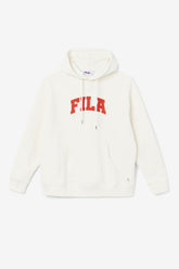 Men Sweatshirts & Hoodies | FILA Brook Hoodie 132 GARDENIA / FIERY RED