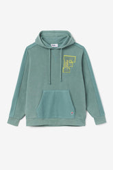 Men Sweatshirts & Hoodies | FILA Bryson Vintage Wash Hoodie 320 BLUE SPRUCE / MIMOSA