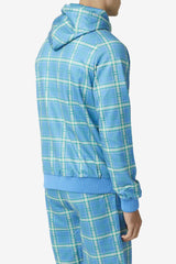 Men Sweatshirts & Hoodies | FILA Colt Crossover Hoodie 922 CASHMERE BLUE PLAID