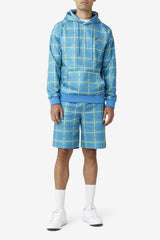 Men Sweatshirts & Hoodies | FILA Colt Crossover Hoodie 922 CASHMERE BLUE PLAID