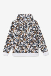 Men Sweatshirts & Hoodies | FILA Dinn Hoodie 047 HARBOR MIST PRINT
